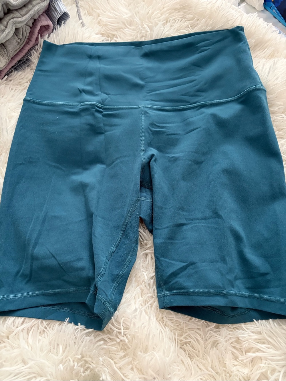 lululemon athletica Teal High-Rise Bike Shorts